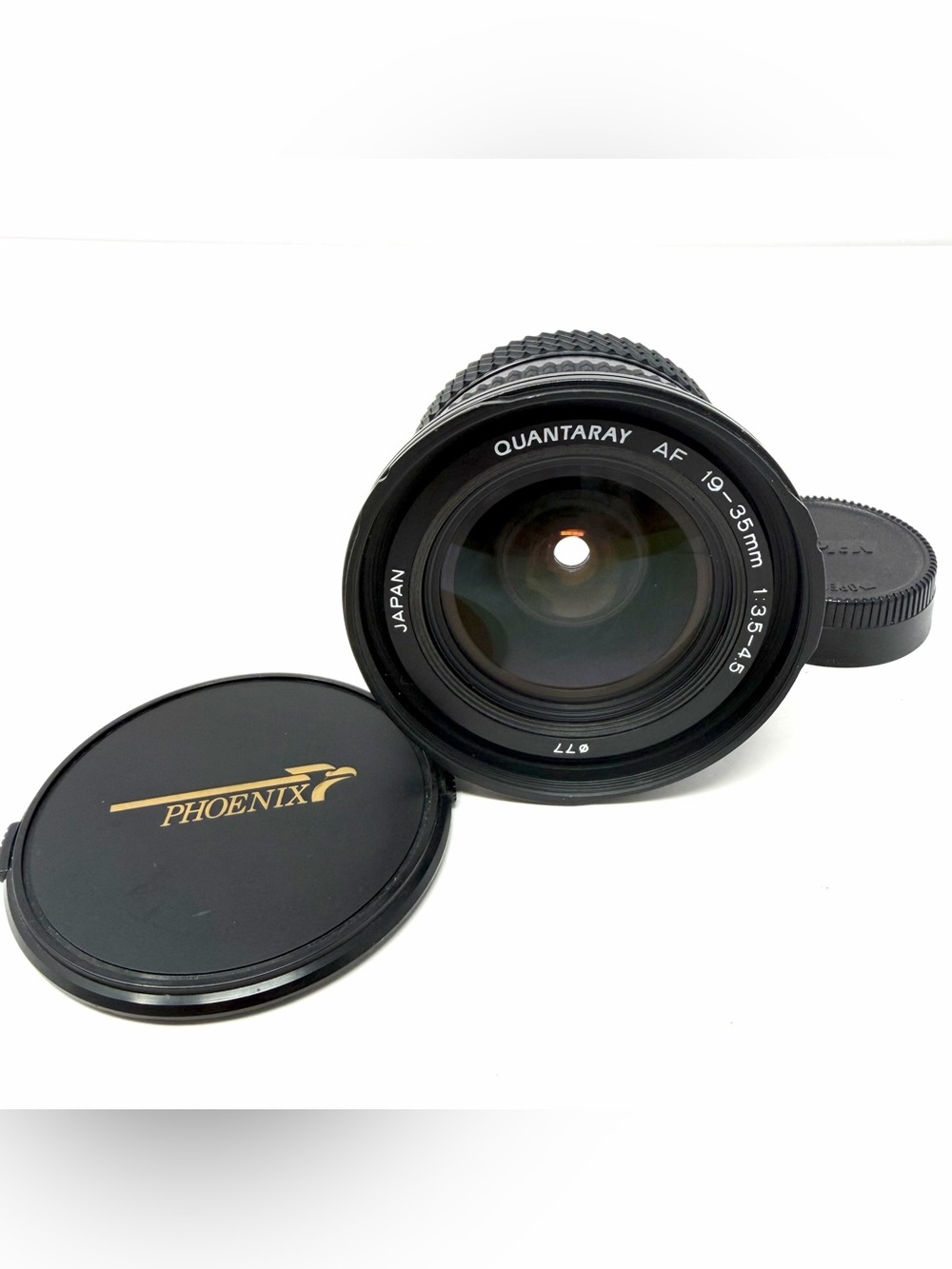Quantaray 19-35mm F/3.5-4.5 AF Lens For Nikon AF Camera + 2 Lens Caps Made Japan